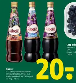 Coop 365 Ribena tilbud