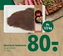 Coop 365 Marineret flanksteak tilbud