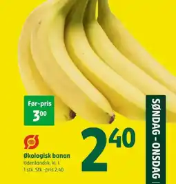 Coop 365 Økologisk banan tilbud