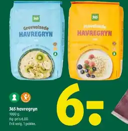 Coop 365 365 havregryn tilbud