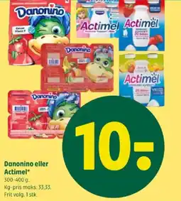 Coop 365 Danonino eller actimel tilbud