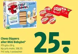 Coop 365 Cheez dippers eller mini babybel tilbud