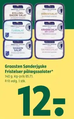 Coop 365 GRAASTEN Sønderjyske fristelser pålægssalater tilbud