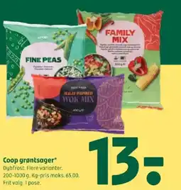 Coop 365 COOP Grøntsager tilbud