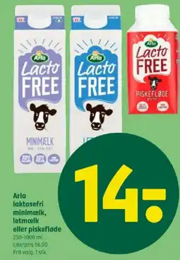 Coop 365 ARLA Laktosefri minimælk, letmælk eller piskefløde tilbud