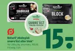Coop 365 NATURLI' Økologisk smøre'åst eller blok tilbud