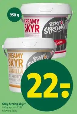 Coop 365 Stay strong skyr tilbud