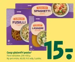 Coop 365 COOP Glutenfri pasta tilbud