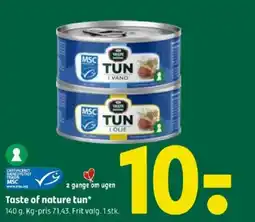 Coop 365 Taste of nature tun tilbud
