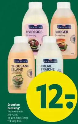 Coop 365 GRAASTEN Dressing tilbud