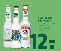 Coop 365 Mokai, Shaker eller Smirnoff* tilbud