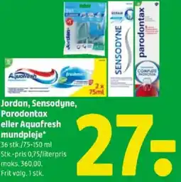 Coop 365 Jordan, Sensodyne, Parodontax eller Aquafresh tilbud