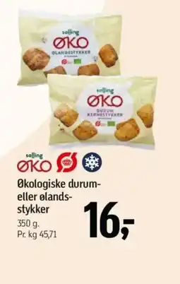 Føtex Økologiske durum- eller ølands- stykker tilbud