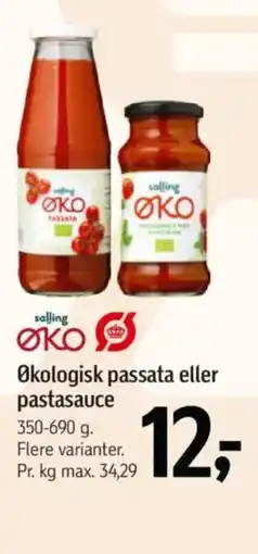 Føtex Økologisk passata eller pastasauce tilbud