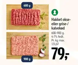 Føtex Hakket okse- eller grise-/ kalvekød tilbud