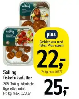 Føtex Salling fiskefrikadeller tilbud