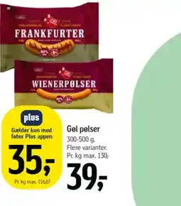 Føtex Gol pølser tilbud