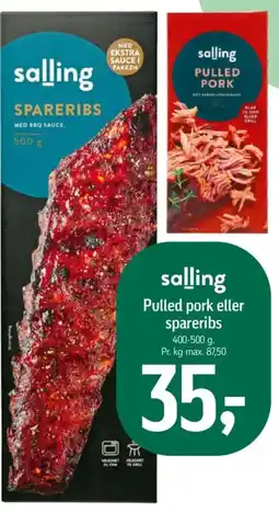 Føtex Pulled pork eller spareribs tilbud