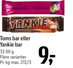 Føtex Toms bar eller Yankie bar tilbud