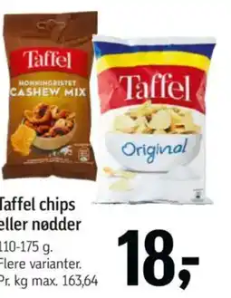 Føtex Taffel chips eller nødder tilbud