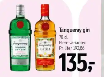 Føtex Tanqueray gin tilbud