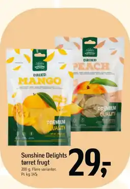 Føtex Sunshine Delights tørret frugt tilbud
