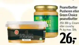 Føtex Peanutbutter Pusheren eller Green Choice peanutbutter tilbud