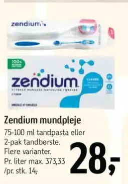 Føtex Zendium mundpleje tilbud