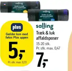 Føtex Salling træk & luk affaldsposer tilbud