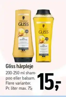 Føtex Gliss hårpleje tilbud