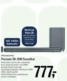 Føtex PROSONIC Prosonic SB-2000 Soundbar tilbud