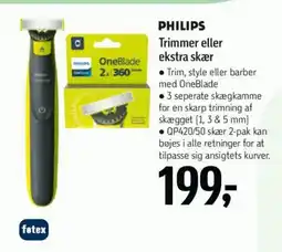 Føtex PHILIPS Trimmer eller ekstra skær tilbud