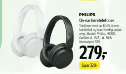Føtex PHILIPS On-ear høretelefoner tilbud