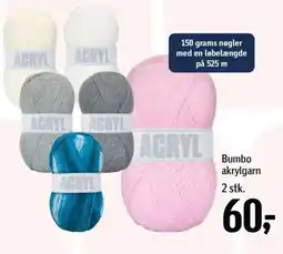 Føtex Bumbo akrylgarn 2 stk. tilbud