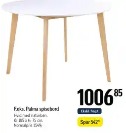 Føtex F.eks. Palma spisebord tilbud