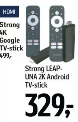 Føtex Strong LEAP- UNA 2K Android TV-stick tilbud