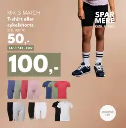 Dansk Outlet MIX & MATCH T-shirt eller cykelshorts tilbud