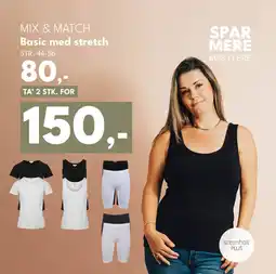 Dansk Outlet MIX & MATCH Basic med stretch STR. 44-56 tilbud