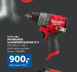 Davidsen MILWAUKEE Slagboremaskine 12 V tilbud