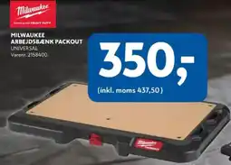 Davidsen MILWAUKEE Arbejdsbænk packout tilbud