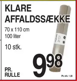 ABC Lavpris Klare affaldssække tilbud
