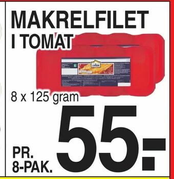 ABC Lavpris Makrelfilet i tomat tilbud