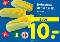 Lidl Nyhøstede danske majs tilbud