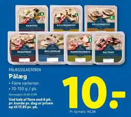 Lidl PÅLÆGSSLAGTEREN Pålæg tilbud
