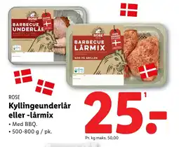 Lidl ROSE Kyllingeunderlår eller -lårmix tilbud