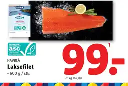 Lidl HAVBLÅ Laksefilet tilbud