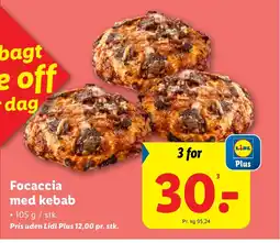 Lidl Focaccia med kebab tilbud