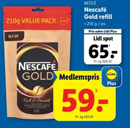 Lidl NESTLÉ Nescafé Gold refill tilbud