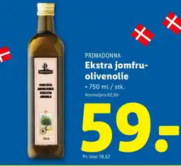 Lidl PRIMADONNA Ekstra jomfru- olivenolie tilbud