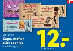Lidl KAREN VOLF Kage, snøfler eller cookies tilbud